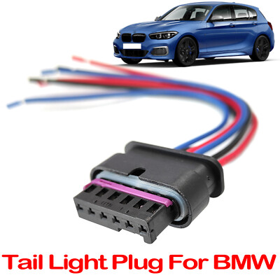 For BMW 1 2 3 4 Series 6Pin Rear Tail Light Connector Plug  F22 F20 F30 F31 F32