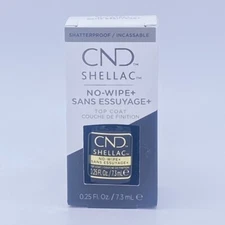 CND Shellac - No-Wipe+ Top Coat Small - 7.3ml / 0.25oz 