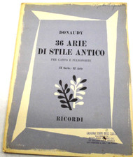 Donaudy 36 Arie Di Stile Antico Series III 12 Arie Voice and Piano Songbook
