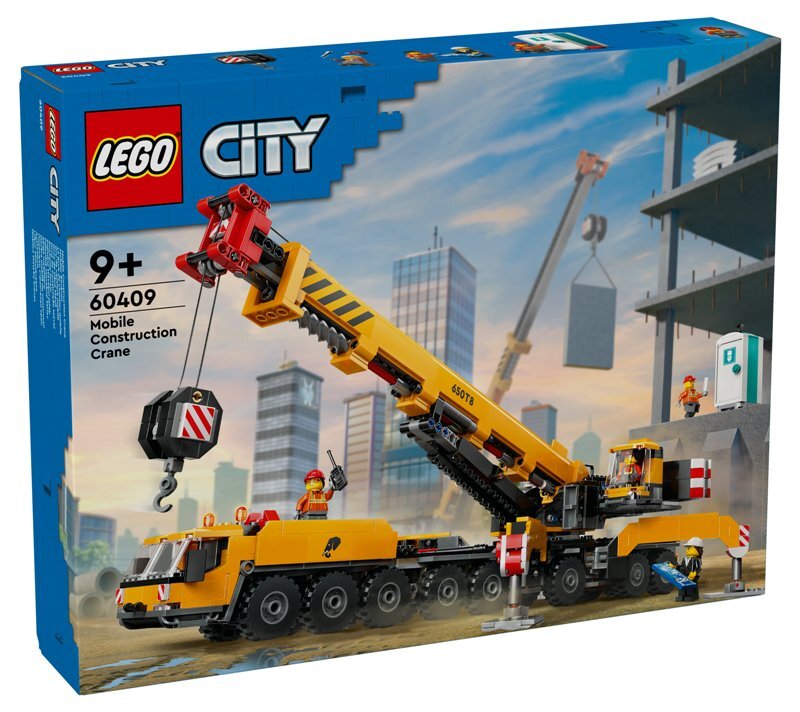 Gru da cantiere mobile gialla