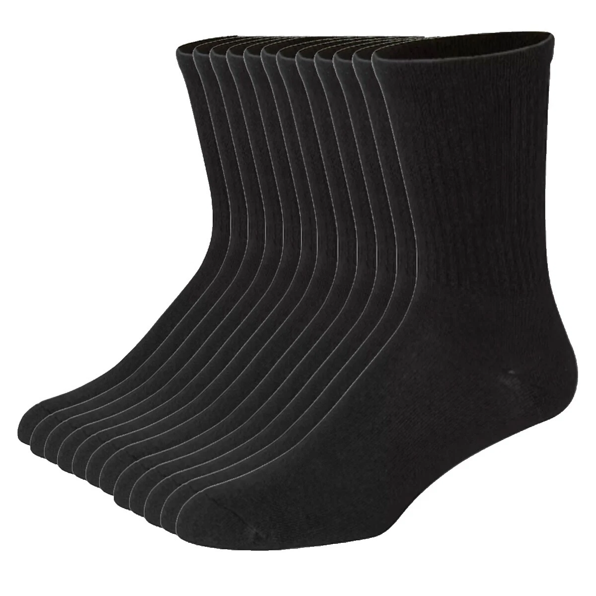 Black 100% Cotton Socks for Men