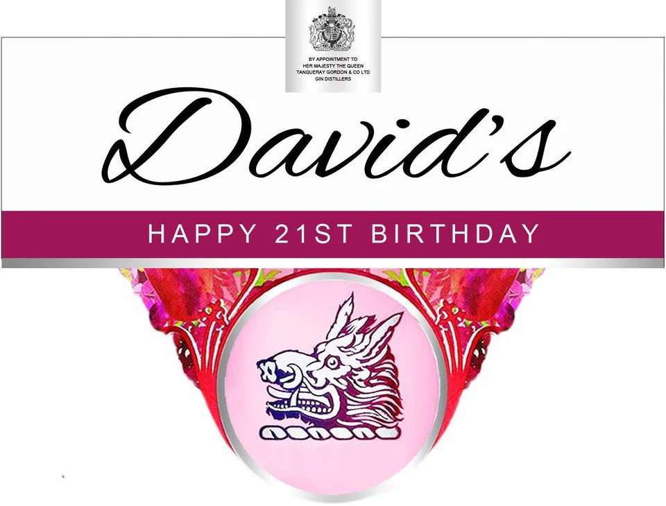 PERSONALISED PINK GIN LABEL BIRTHDAY ANY OCCASION GIFT - Image 3 of 4