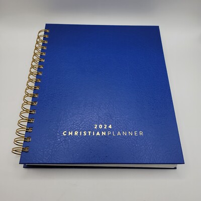 Christian Planner 2024 - Cobalt Blue - Spiral Bound