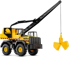 Tonka Steel Classics Mighty Crane - Made with Steel & Sturdy Plastic, Yellow Toy
