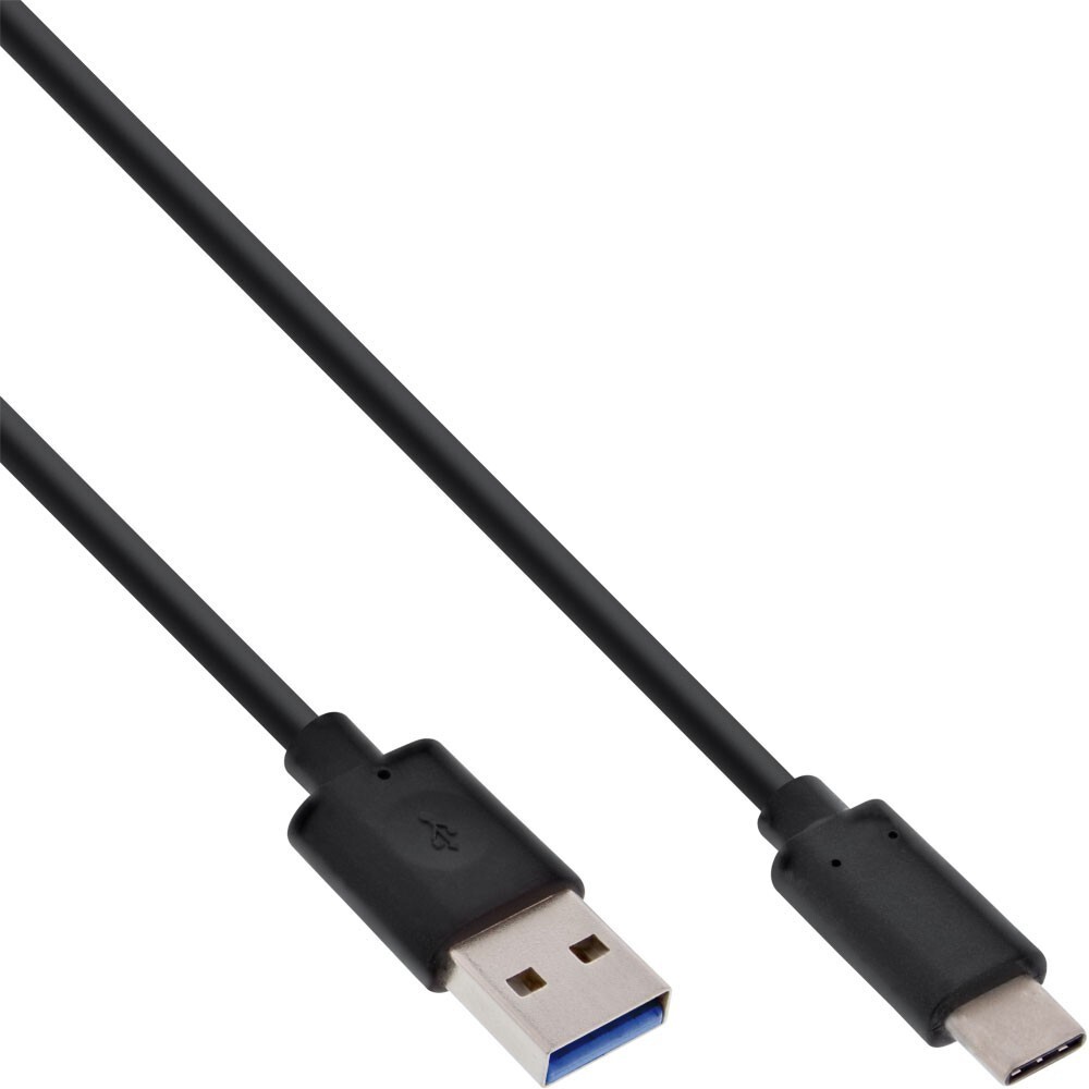 InLine Cavo USB 3.1, Type C maschio a Type A maschio, nero, 1,5m