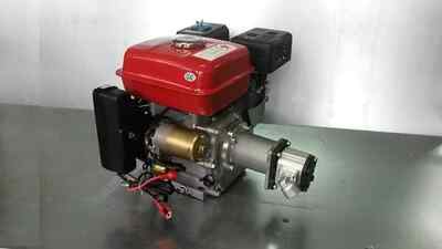 Hydraulikaggregat 6,5PS Benzin Motor mit E-Starter + Pumpe bis zu 22,5ltr/min