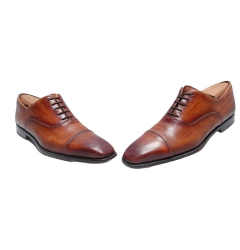 Saks Fifth Avenue Cognac Brown Oxfords 