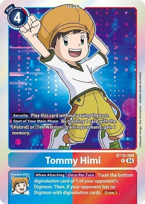 tomi☆ Tommy Himi - BT18-089 NM - Digimon TCG | eBay