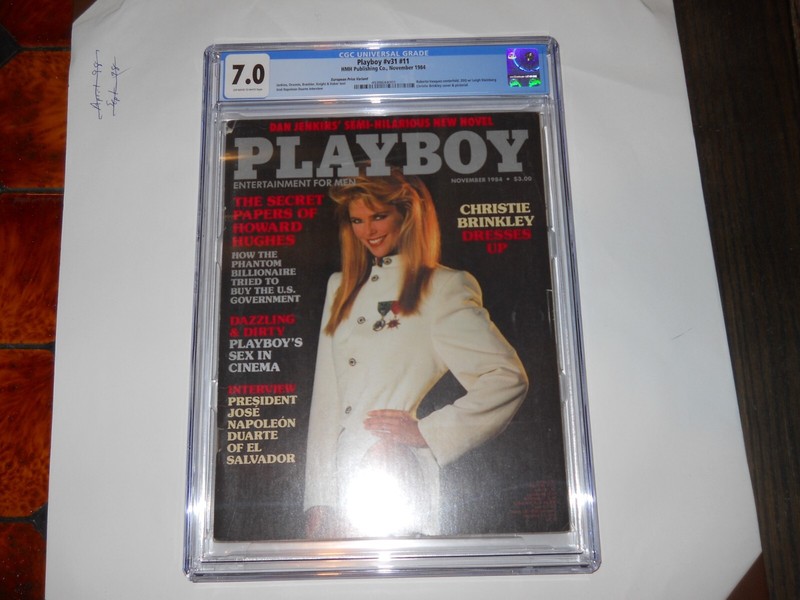 Playboy Magazine November 1984 CGC Graded 7.0 European Price Variant