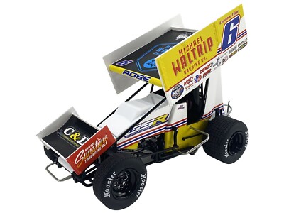WINGED SPRINT CAR #6 ROSE ''WALTRIP BREWING CO.'' 2024 1/18 MODEL BY ACME A1824014