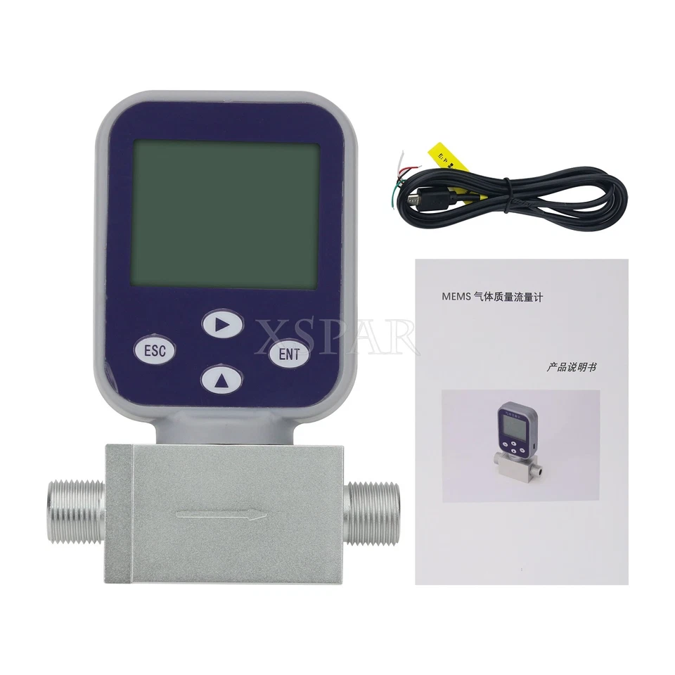 0-50L/min Hydrogen Gas Flow Meter Miniature Thermal Gas Flow Meter RS485 Output - Image 3 of 4