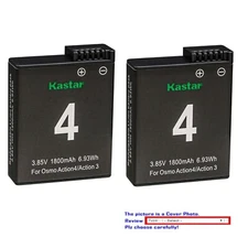 Kastar Battery Replace for DJI Osmo Action 3 Action 4 Action 5 Pro Sport Camera
