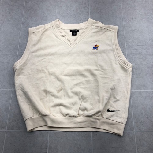 Vintage Nike Golf White Kansas Jayhawks 