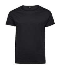 Image of Tee Jays BLACK Grey or WHITE Roll-Up Tee Turn Up Sleeve T-Shirt S-3XL