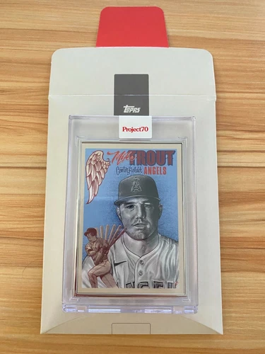 Card 420 Topps Project 70 Artist Proof AP Mister Cartoon Mike Trout #23/51