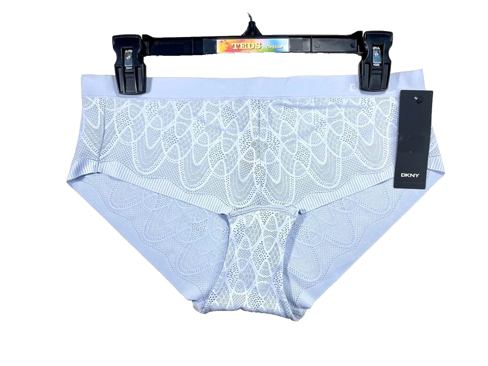Nuevo con etiquetas DKNY Mujer L Encaje Comfort Hipster DK8083 Azul $22 Foto 2 de 4