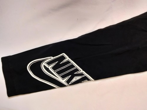 Nike Leggings Pants Black Bottoms Girls Size L 12/14 - Picture 2 of 6