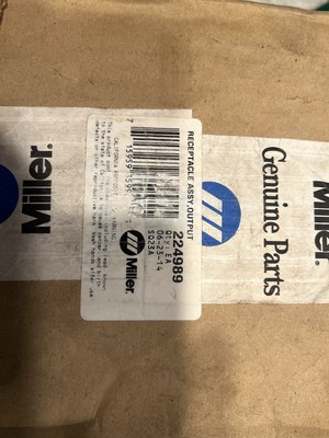 Miller 224989 Receptacle Assembly, Output Unused New proheat 35