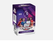 2025-26 Topps Chrome English Premier League Soccer Factory Sealed Blaster Box..!