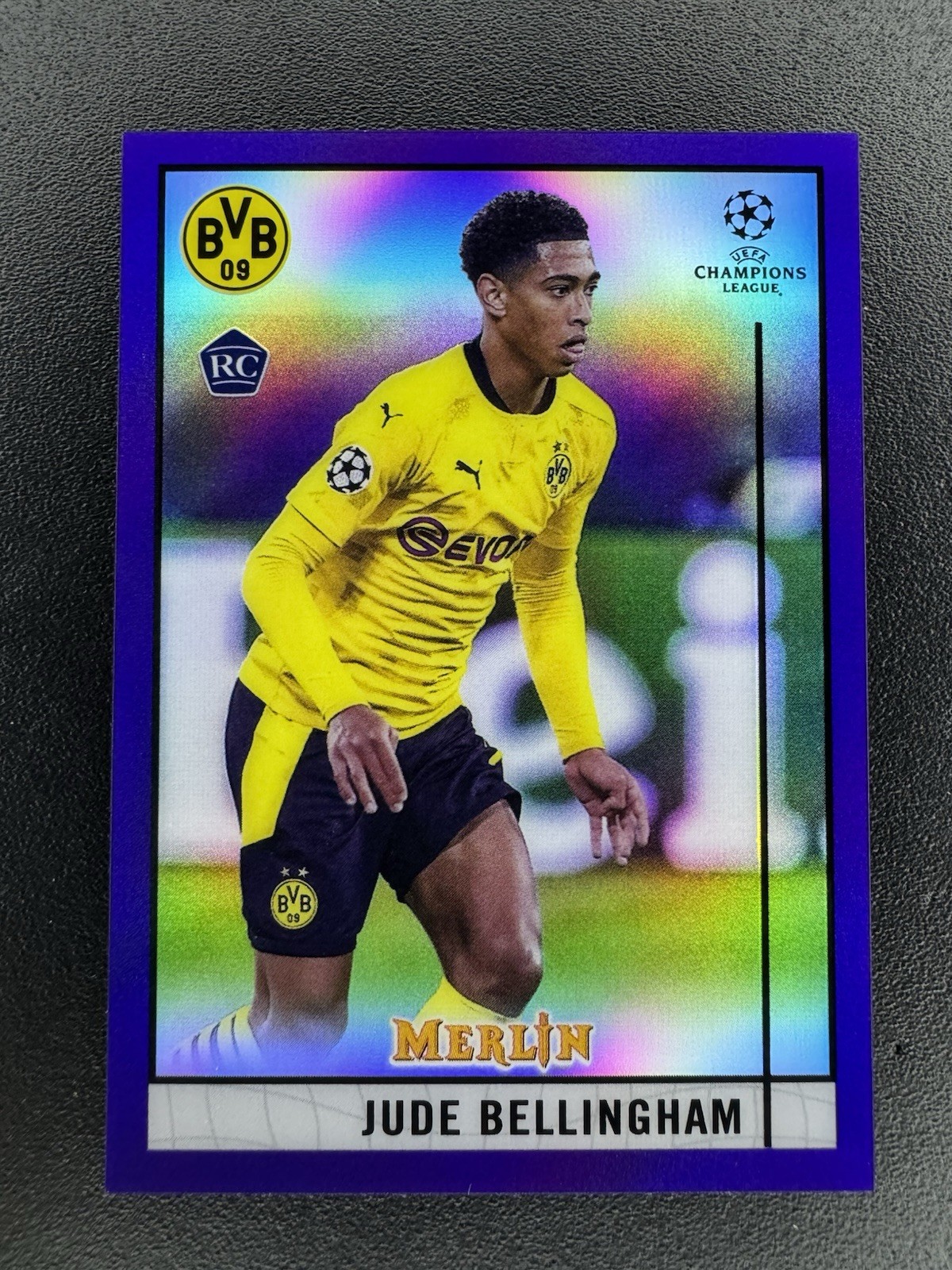 2020 Topps Merlin Chrome UEFA Jude Bellingham #31 Purple /299 RC