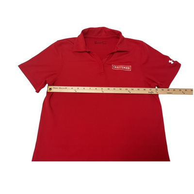 #ad #ad Red Craftsman Under Armour Golf Polo Shirt Women#x27;s Medium $20.00
