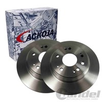 2X Ackoja Bremsscheiben 282Mm Voll Hinten Passend FüR Honda FR-V Stream |