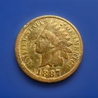 1887 Indian Head Cent PARTIAL  LIBERTY nice  detail. Beautiful