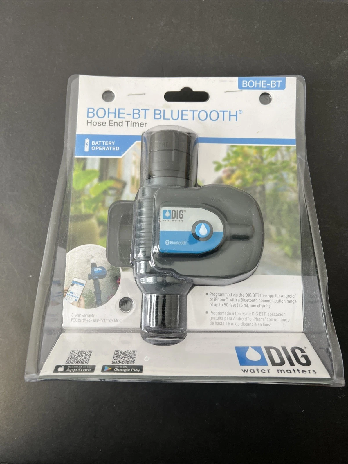 DIG BOHE-BT Smart Control Bluetooth Hose End Timer Wireless Irrigation Automatic