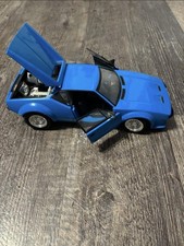 Hot Wheels 1/18 Scale Diecast 29724T - Detomaso Pantera - Blue