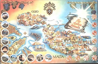 1983 Malta Gozo Comino Die maltesischen Inseln Bildkarte Postkarte