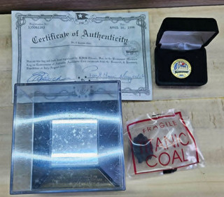 TITANIC Coal From The 1912 RMS Titanic Wreckage Recovered 1994