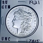 1921 BU GEM MORGAN SILVER DOLLAR UNC MS+++ U.S. MINT RARE COIN 7815