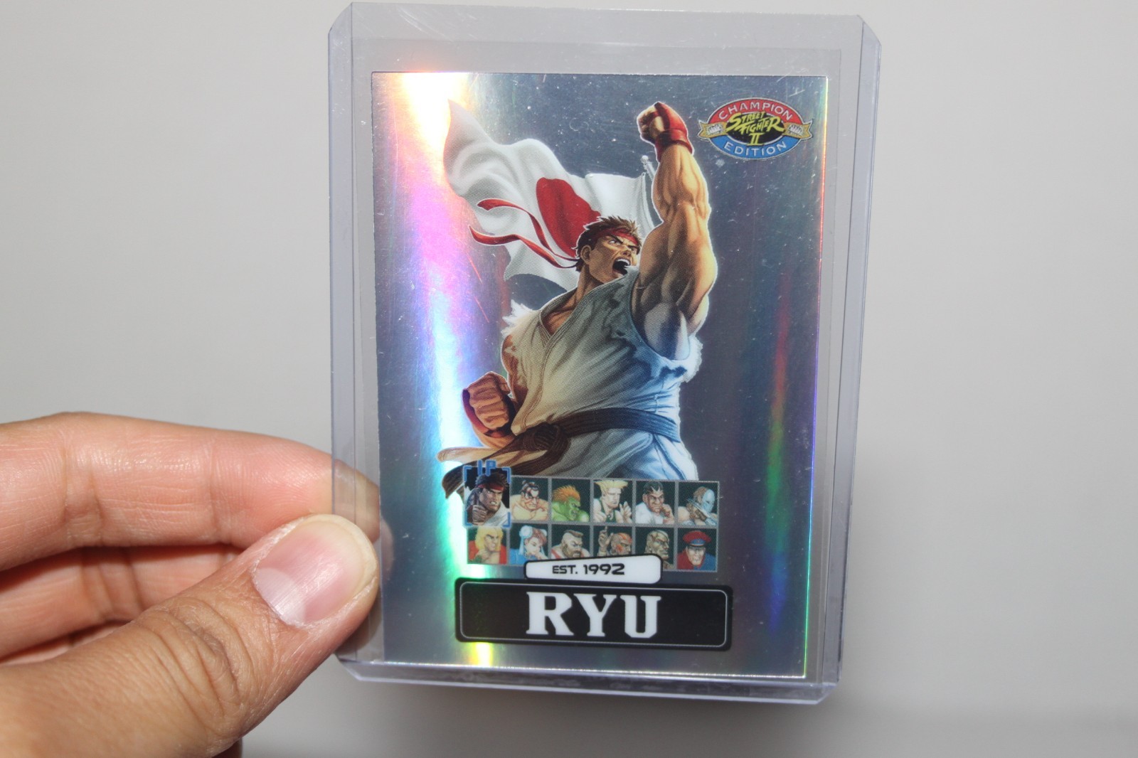 Ryu Street Fighter 2: Champion Edition PSA Promo Card Silver