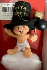 2025 Annalee ~ Christmas Ornament ~ 3" ~ "Baby New Year" ~ #710125 ~ NWT