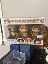 FUNKO HARRY POTTER Herbology 3 Pack - Harry-Ron-Hermonie B&N Excl. - New! 