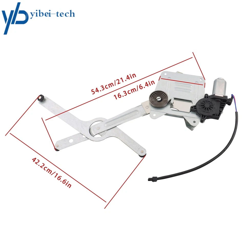 Front RH Power Window Regulator W/ Motor For Chevrolet S10 GMC Sonoma 1994-2004 - Image 2 of 4