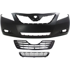 Bumper Cover Kit For 2007-2009 Toyota Camry USA Built with Bumper Grille Front
