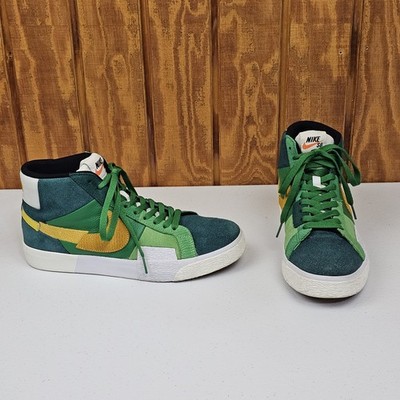 Nike SB Zoom Blazer Mid Premium Mosaic Aloe Green Mens Size 9 DA8854-300