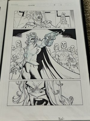 Ryan Ottley Invincible #38 Original Comic Art Page 12 King Lizard League