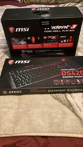 MSI TRIDENT 3 Gaming System w/ Msi Interceptor DS4200 Gaming Keyboard