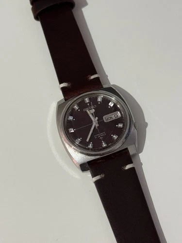 Seiko 5 7019-7110 Automatic Watch 1971 Original Day Date Vintage JDM 21 Jewels