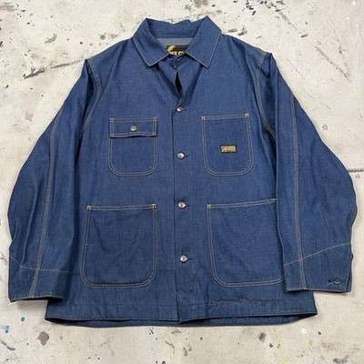 Vintage 70s Dee Cee Denim Jean Chore Coat Jacket Unlined Mens