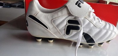 Fila FORZA LEATHER/syn Football Soccer Cleat White Classic US Size 5.5