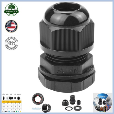 #ad Nylon Strain Relief Cable Glands 1 2 Inch 50 Pcs Watertight with Click Sound $46.99