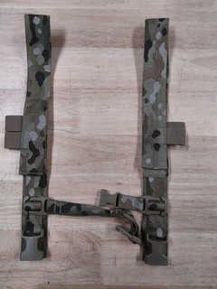 Haley Strategic Flat Pack Piggy Back Straps and Chest Strap Multicam