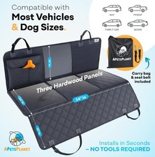 Apetsplanet Dog Car Seat Cover For Back Seat Hard Bottom Black No Door Covers Apetsplanet Dog Car Seat Cover For Back Seat Hard Bottom Black No Door Covers