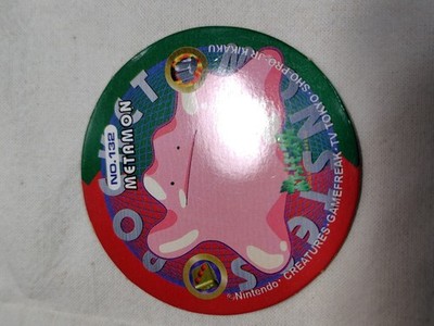 Ditto Pokemon Amada Maru Menko Card Toy 1998 Japanese Nintendo C3754