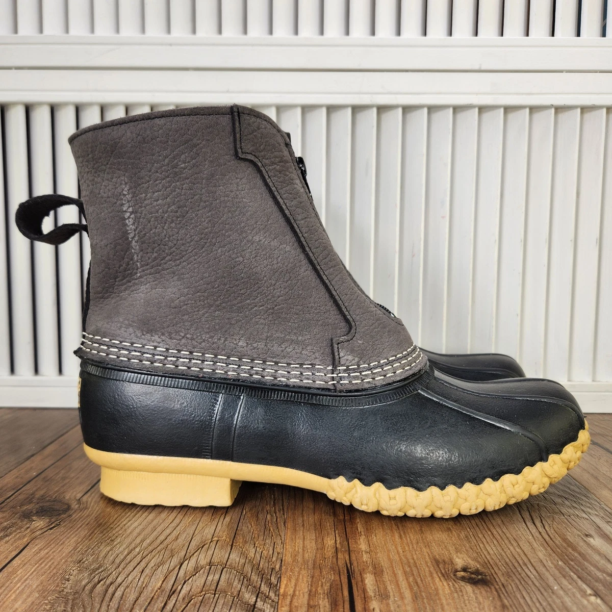 Ll Bean Black Ankle Boots Side Zipper Men\'s Size 10 M suede and fleece L.L.Bean Zip Boots for Men for Sale | Shop New & Used Men main image 3