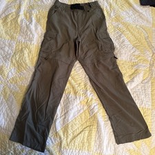 Boy Scouts Pants Youth Large Green Uniform Switchbacks Convertible Hiking Belted