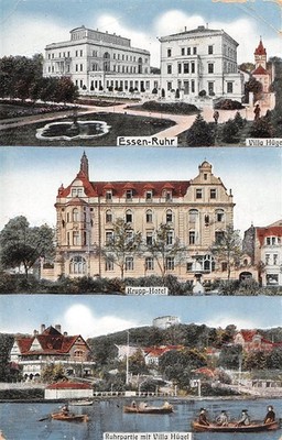 795440) Multi-picture card Krupp Hotel, Villa Hügel etc. Food used circa 1915